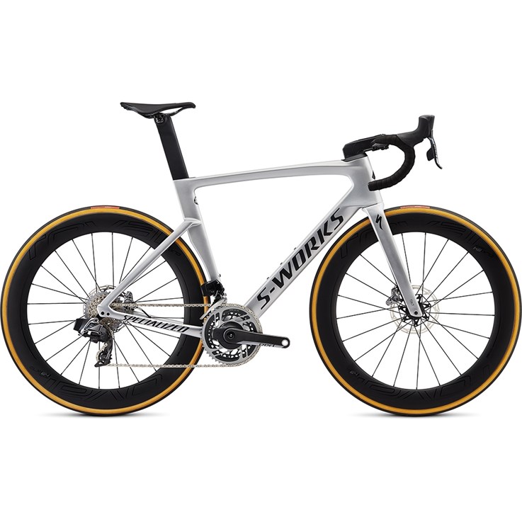 Specialized Venge S-Works Disc Etap Gloss Metallic White Silver/Lite Silver Fade