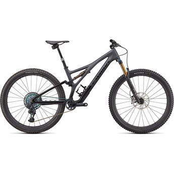 Specialized Stumpjumper S-Works Satin Brushed Black Liquid Metal/Gloss Black/Black Logos