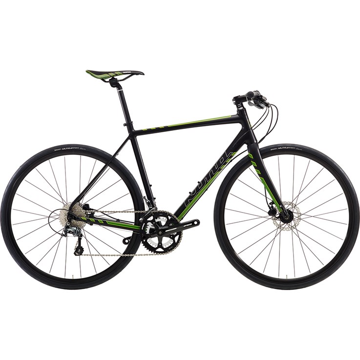 Kona Esatto Fast Matt Black with Silver, Dark Green and Lime Decals