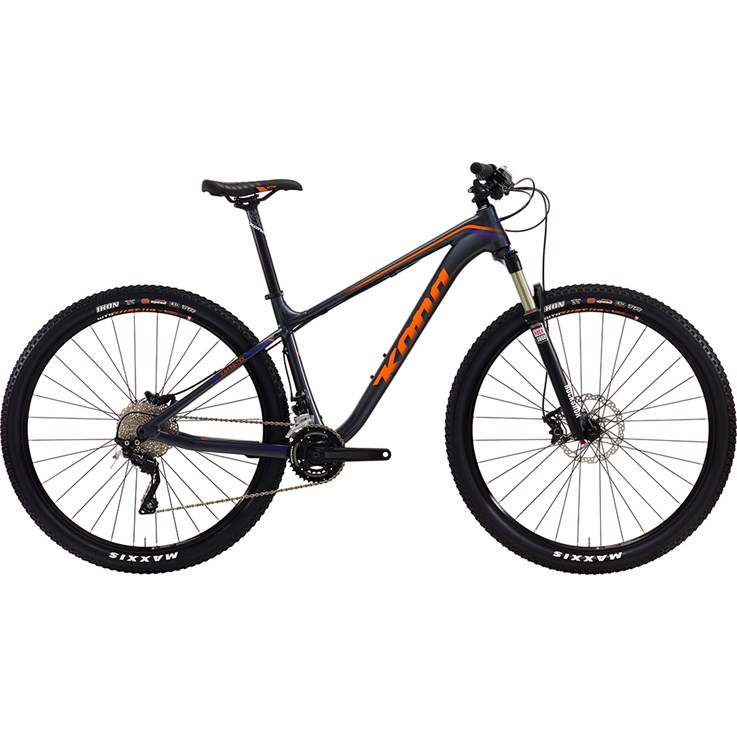 Kona Kahuna DDL Matt Charcoal with Team Orange and Purple Decals