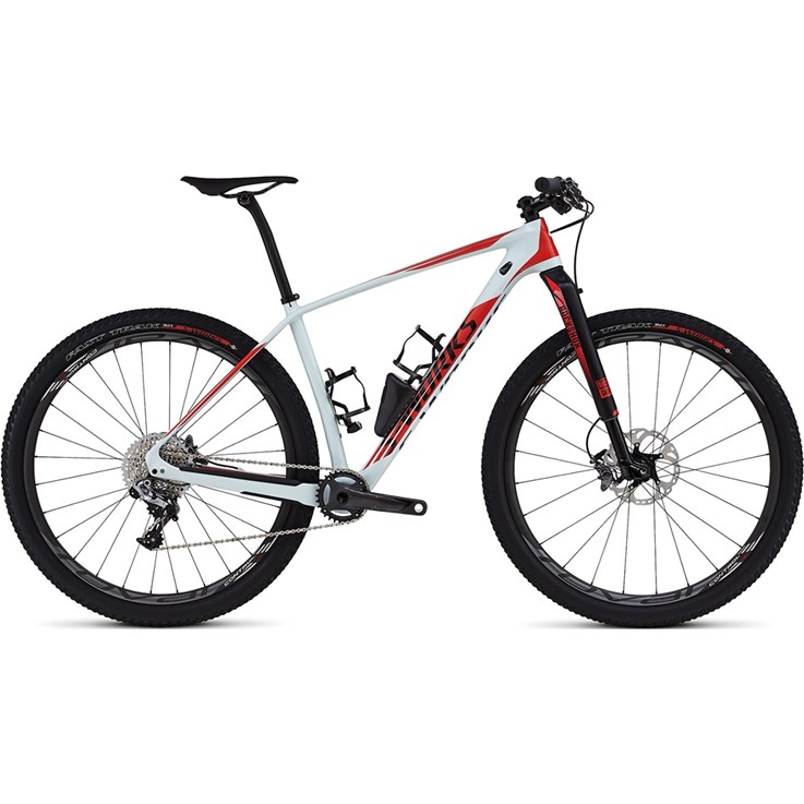 Specialized S-Works Stumpjumper Carbon World Cup 29 Satin/Gloss Baby Blue/Rocket Red/Black