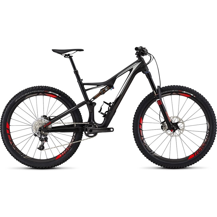 Specialized S-Works Stumpjumper FSR Carbon 650B Satin/Gloss Carbon/Dirty White/Rocket Red