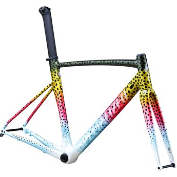 Specialized Allez Sprint Disc Frameset Gloss Deep Moss/Pink/Micro Pearl White