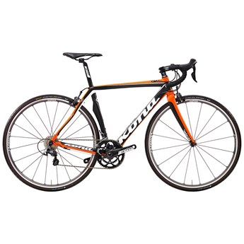 Kona Zone Two Matt Unidirectional Carbon with White, Orange and Black