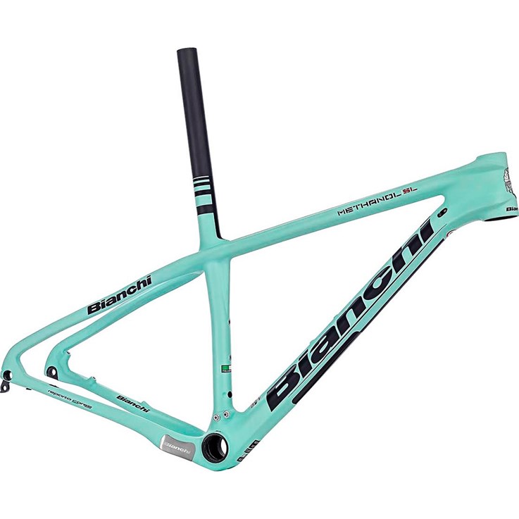 Bianchi Methanol 27 SL Rampaket eller Ram Celeste Fluorescent/Black Logo/Black Line