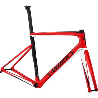 Specialized S-Works Tarmac Men SL6 Disc Frameset Gloss Flo Red/Metalic White Silver/Satin Black