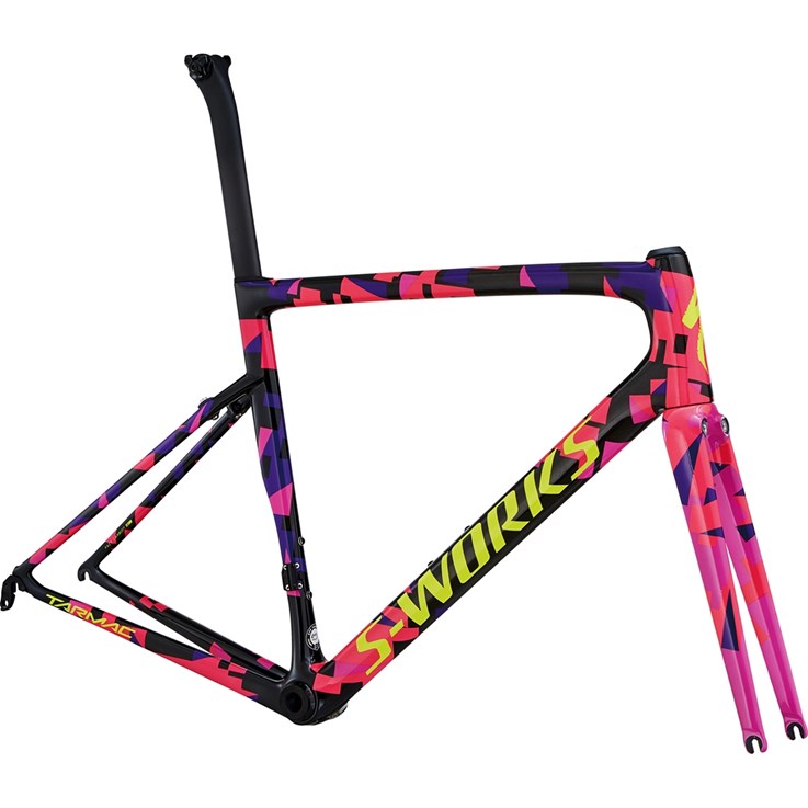 Specialized S-Works Tarmac Men SL6 Frameset Carbon/Purple Haze/Acid Pink/Gloss Rocket Red/Yellow