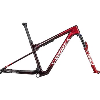 Specialized Epic World Cup S-Works Frameset Gloss Red Tint/Flake Silver Granite/Metallic White Silver Nyhet