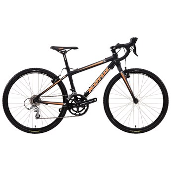 Kona Jake 2-4 Matt Black with Orange and White