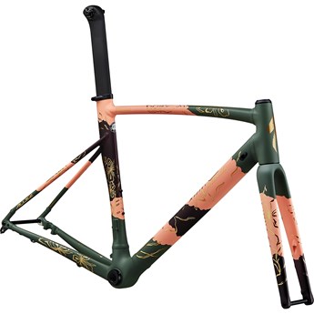 Specialized Allez Sprint Disc Frameset Satin/Gloss Powder Coral/Sage Green/Cast Berry