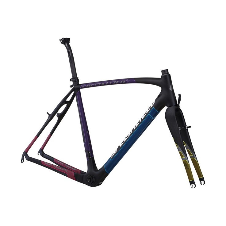 Specialized Crux Pro Carbon Bara Ram (Frameset) Materialfärg/Askgrå/Flerfärgad