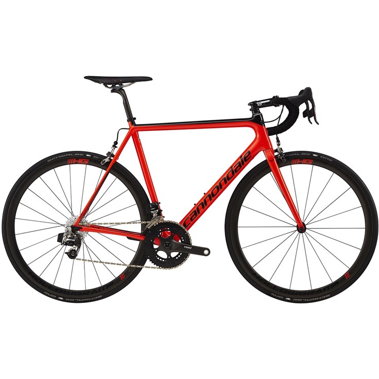 Cannondale SuperSix EVO Hi-Mod Red eTap Acid Red with Jet Black, Gloss