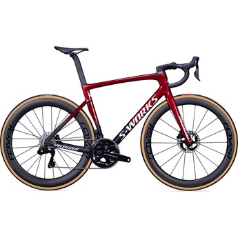 Specialized Tarmac SL7 S-Works Di2 Red Tint/Metallic White Silver/ Satin Black