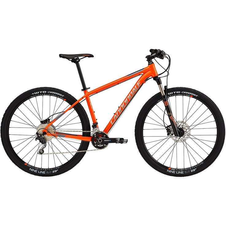 Cannondale Trail 3 Hazard Orange with Fine Silver and Charcoal Gray, Gloss