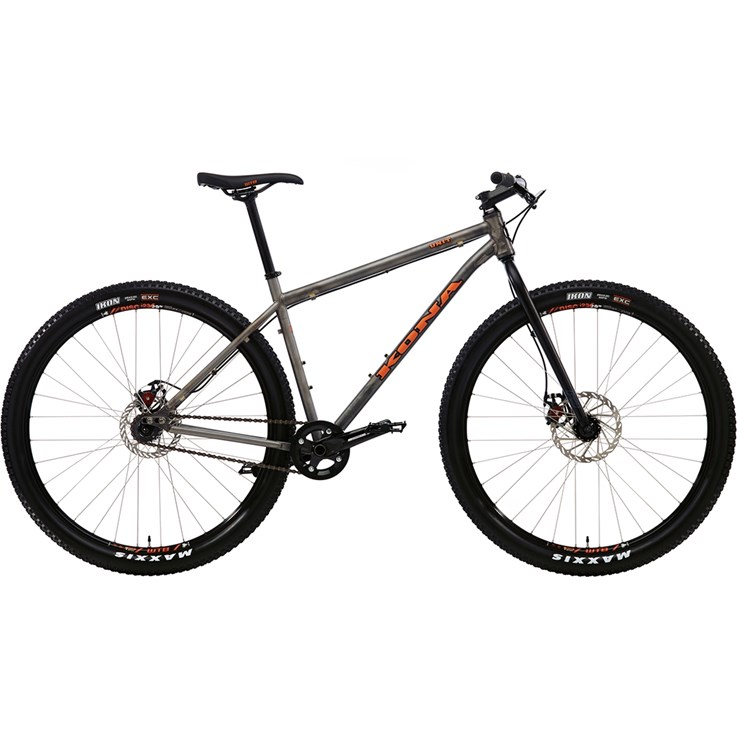 Kona Unit Matt Raw Steel with Orange and Black