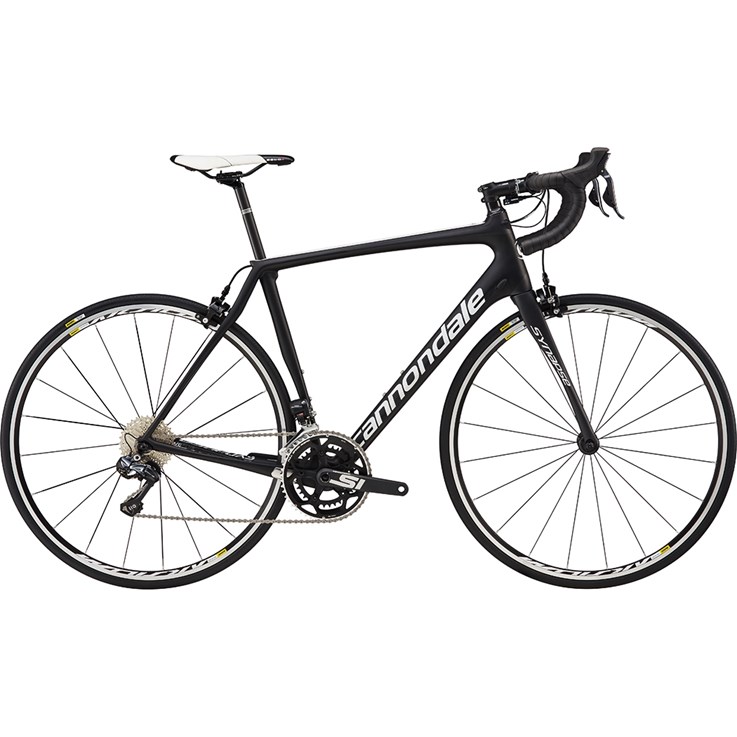 Cannondale Synapse Carbon Ultegra Di2 Jet Black with Magnesium White and Nearly Black, Matte