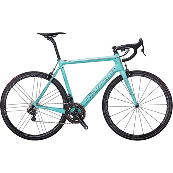 Bianchi Specialissima CV Super Record EPS Celeste Fluorescent/Black Logo/Black Line