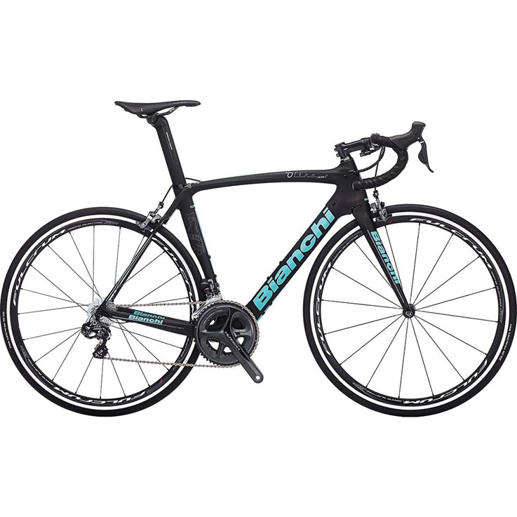 Bianchi Oltre XR.1 Ultegra Di2 Black Matt/Celeste Fluo Logo/Celeste Fluorescent Line