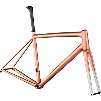 Specialized S-Works Aethos Frameset Satin Flake Silver/Red Gold Chameleon Tint/Brushed Chrome