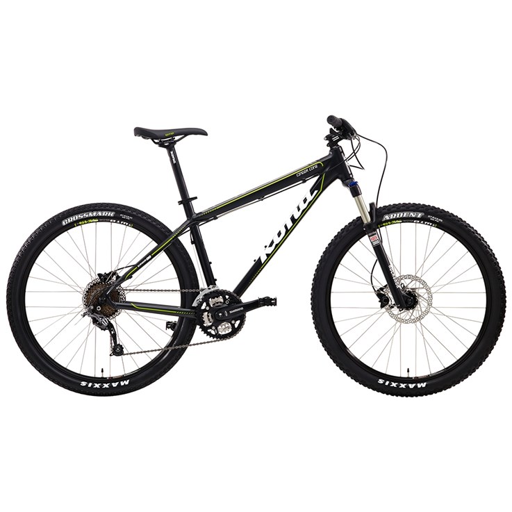 Kona Cinder Cone Matt Black with White, Lime and Grey