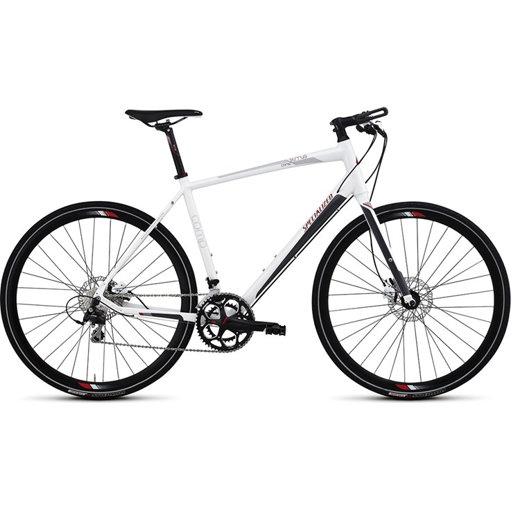 Specialized Sirrus Comp Skivbroms Vit/Grå/Röd