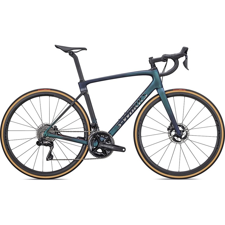 Specialized Roubaix S-Works Green Pearl/Carbon Fade/Silver Dust/Black Chrome/Black Reflective/Red Pearl 2022