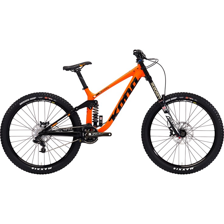 Kona Operator Alloy 27.5 Matt Orange and Black with Gloss Black and White Decals