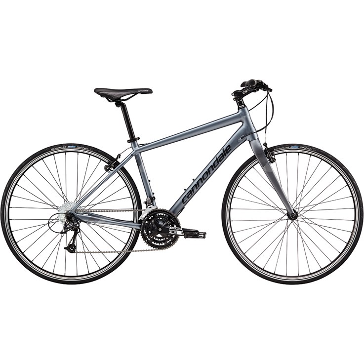Cannondale Quick 4 Charcoal Grey with Jet Black and Fine Silver, Reflective Detail, Matte
