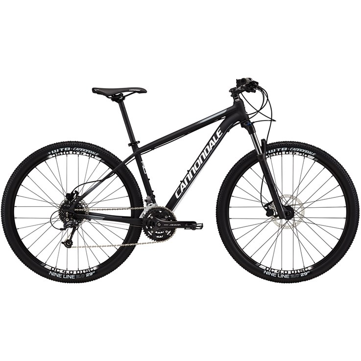 Cannondale Trail 4 Jet Black with White and Charcoal Gray, Matte