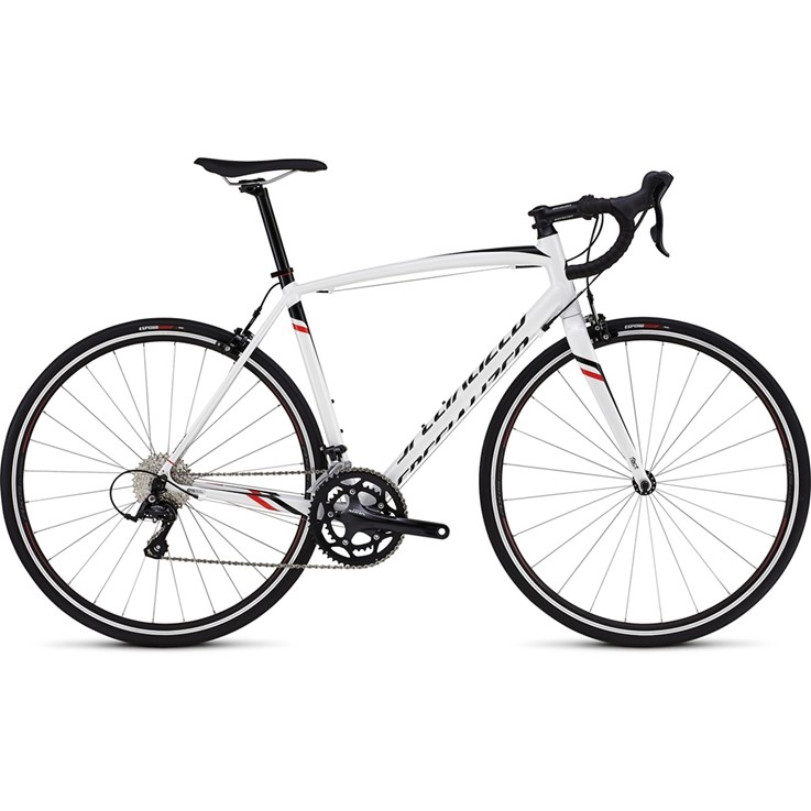 Specialized Allez Sport Gloss Metallic White/Tarmac Black/Rocket Red/White