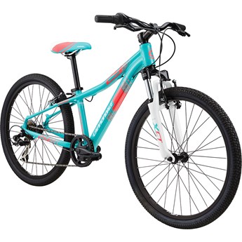 Cannondale Trail 24 Girls Turquoise with Magnesium White, Jet Black and Acid Strawberry, Gloss