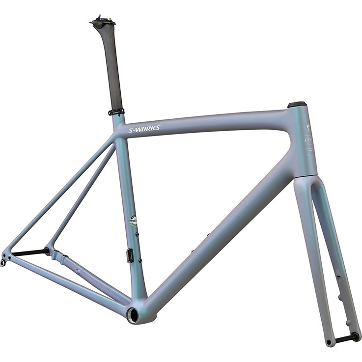 Specialized Aethos S-Works Frameset Cool Grey/Chameleon Eyris Tint/Brushed Chrome