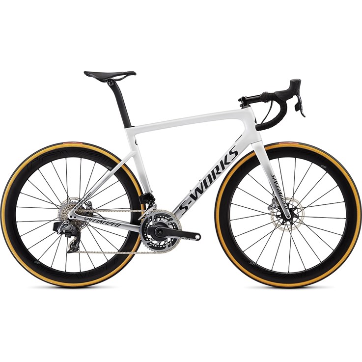 Specialized Tarmac SL6 S-Works Disc Etap Gloss Metallic White Silver/Lite Silver Fade