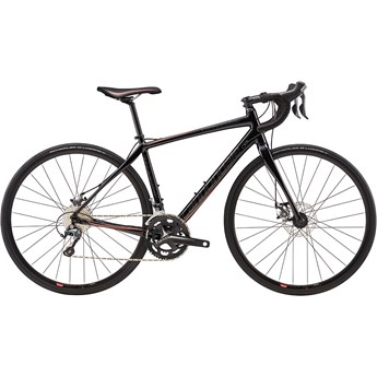 Cannondale Synapse Disc Womens Tiagra Jet Black with Coral and Anthracite, Gloss