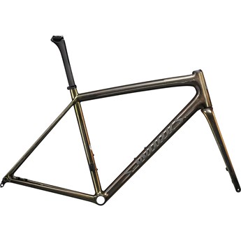 Specialized Aethos S-Works Frameset Gloss Carbon/Magenta-Gold Edge Fade/All Over Gold Pearl 25/Satin Metallic Obsidian Nyhet