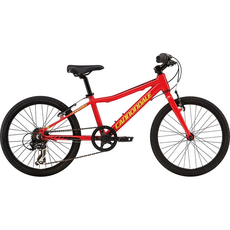 Cannondale Street 20 Kids Race Red with Jet Black and Neon Spring, Gloss