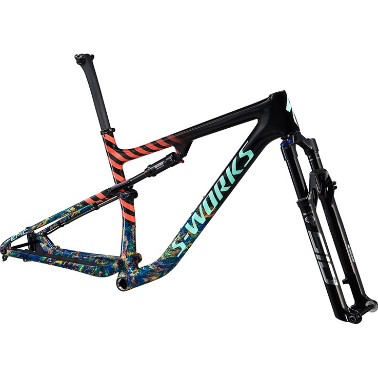 Specialized S-Works Epic Frameset Gloss Carbon/Cobalt Marble/Brassy Yellow Marble/Vivid Coral/Oasis
