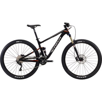 Kona Hei Hei Trail Matt Black with Silver and Orange Decals