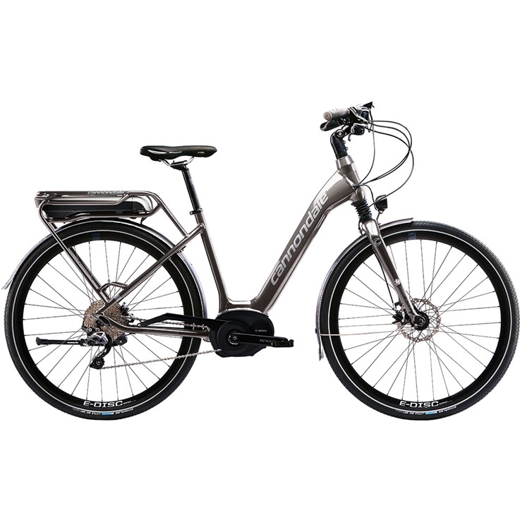Cannondale Mavaro Performance 1 City Charcoal Gray with Blue Collar and Fine Silver, Gloss