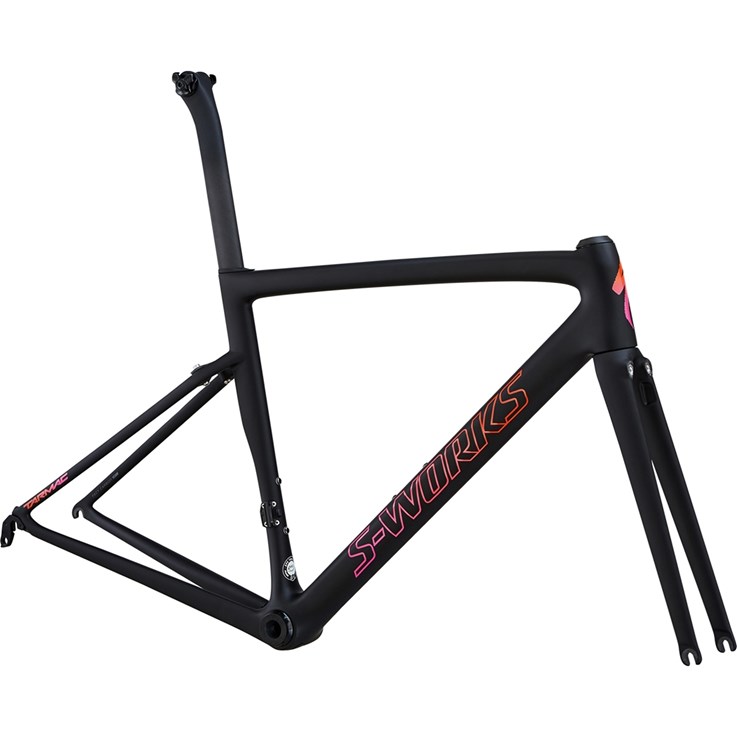 Specialized S-Works Tarmac Womens SL6 Frameset Satin/Gloss/Monoblack/Acid Purple Rocket Red Fade