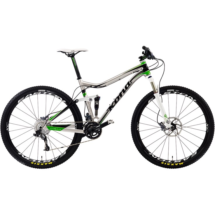 Kona Hei Hei Deluxe 29 Silver/Black/Lime