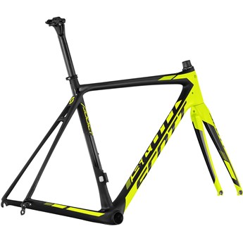 Scott Addict RC Di2 Frame set Svart och Gul