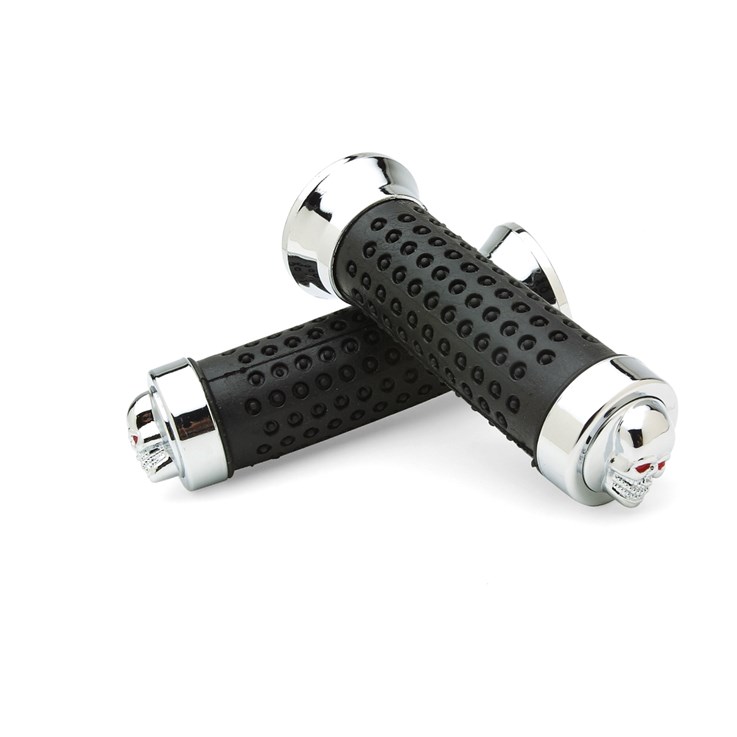 Electra Cruiser Grips Skull Long Black Handtag  