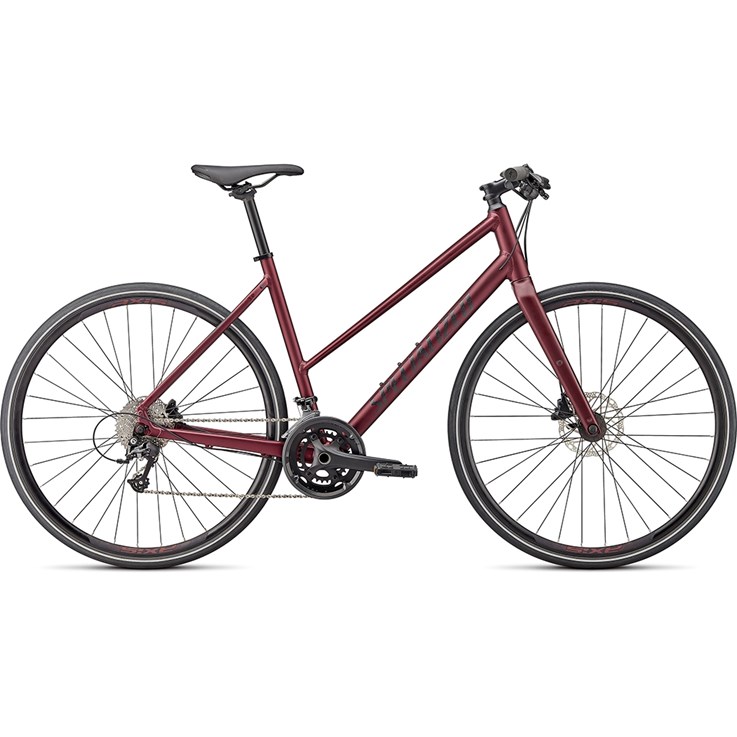 Specialized Sirrus 3.0 Step-Through Satin Maroon/Gloss Maroon/Satin Black Reflective