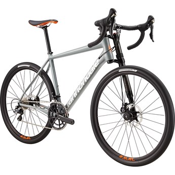 Cannondale Slate Ultegra Stealth Grey with Acid Orange and Brushed Silver, Gloss