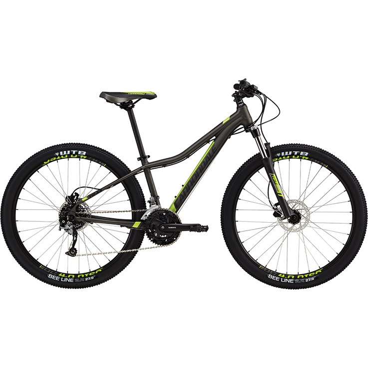 Cannondale Trail Womens 2 Anthracite with Jet Black and Acid Green, Gloss
