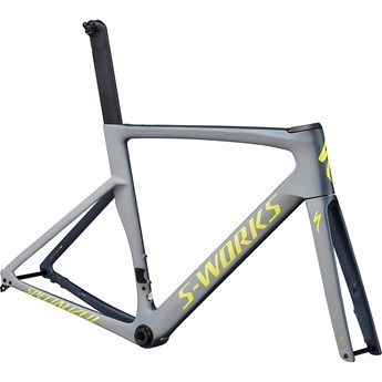 Specialized Venge S-Works Disc Frameset Satin Battleship/Cool Grey/Gloss Team Yellow/Edge Fade/Clean